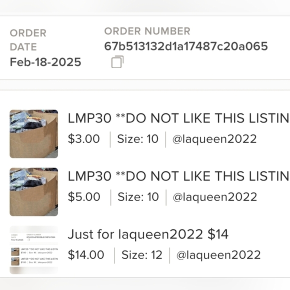 Just for laqueen2022 $22 - Picture 1 of 1